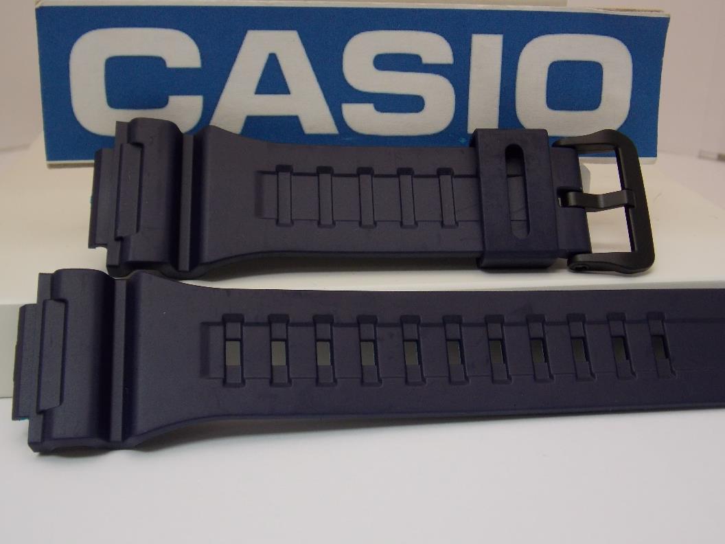 Casio Watchband AQ-S810 -2 & W-735 BLUE Resin Strap for Tough Solar Illuminator