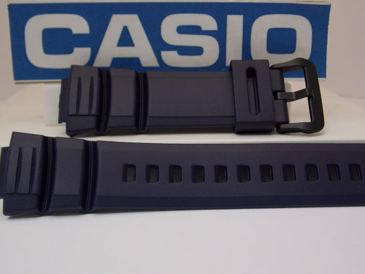 Casio Watchband W-S220 -2AV, WS-220 Blue Tough Solar Illuminator 5 Alarm Strap