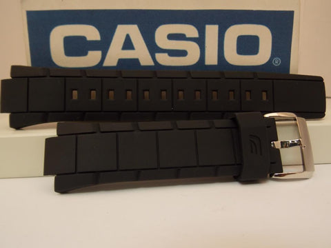 Casio watchband EF-529 Black Resin  / Edifice Tachymeter EF529. Watchband