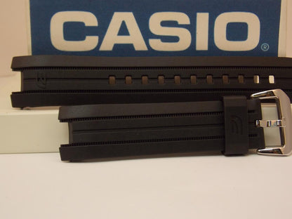 Casio Watchband ERA-100 Black Resin Strap/Edifice Tachymeter ERA100. Watchband