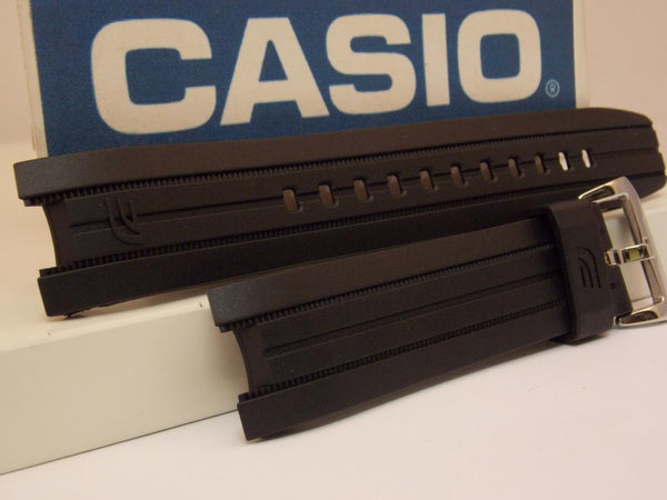 Casio watchband ERA-100 Black Resin /Edifice Tachymeter ERA100. Watchband