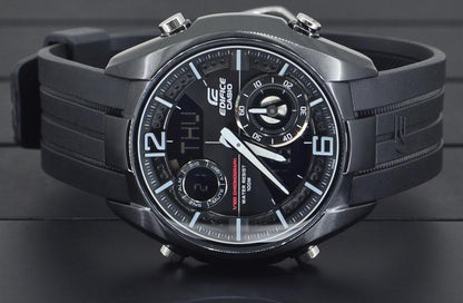 Casio Watchband ERA-100 Black Resin Strap/Edifice Tachymeter ERA100. Watchband