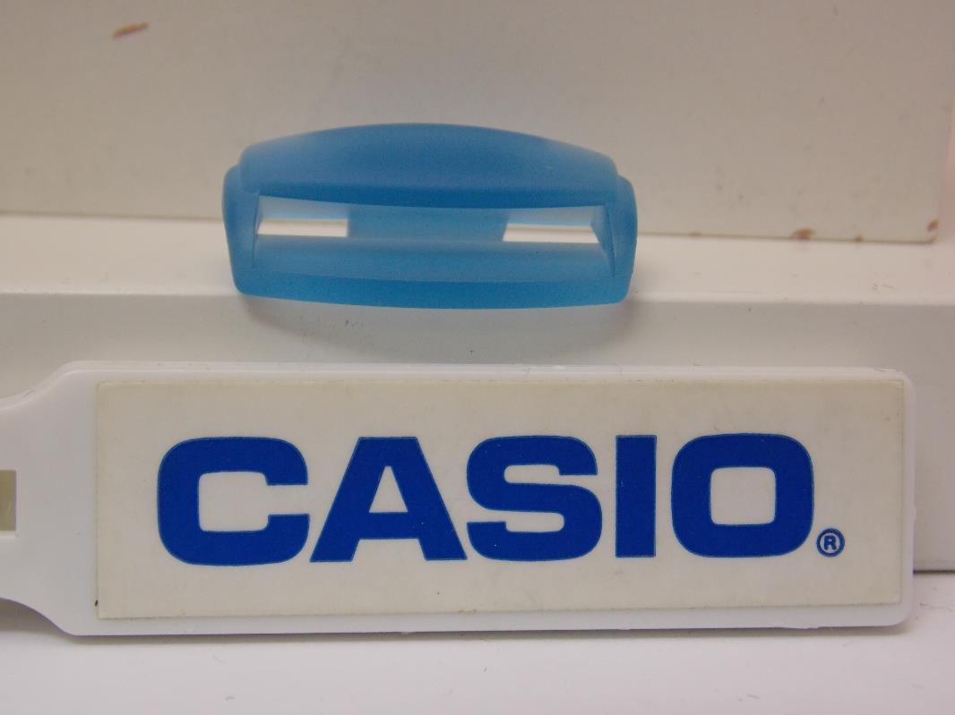 Casio Watch Parts BG-160 Blue Pair. Lug / Cover End Piece. Loop Thru Lug