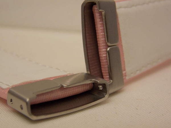 Casio watchband MSG-135 L. Pink  With Polished Silver Color End Caps