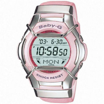 Casio watchband MSG-135 L. Pink  With Polished Silver Color End Caps
