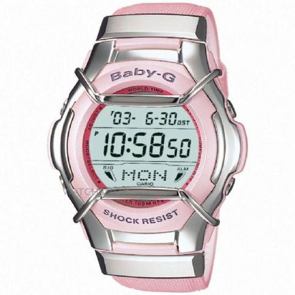 Casio watchband MSG-135 L. Pink  With Polished Silver Color End Caps