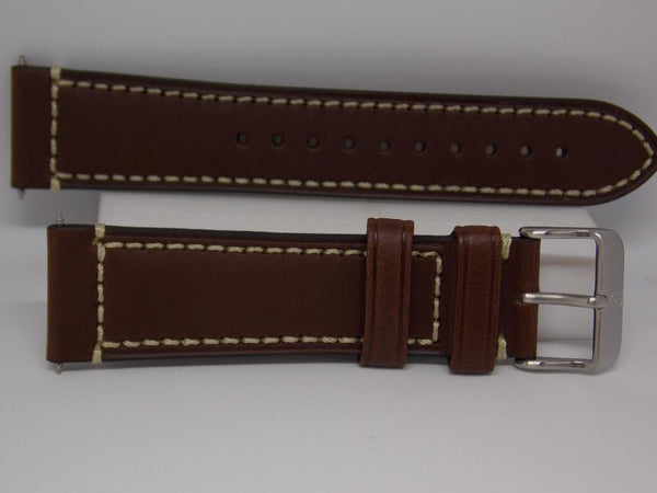 Swiss Army Watchband 004446 Brown Leather 22mm Strap/Watchband. Air Boss Mech.
