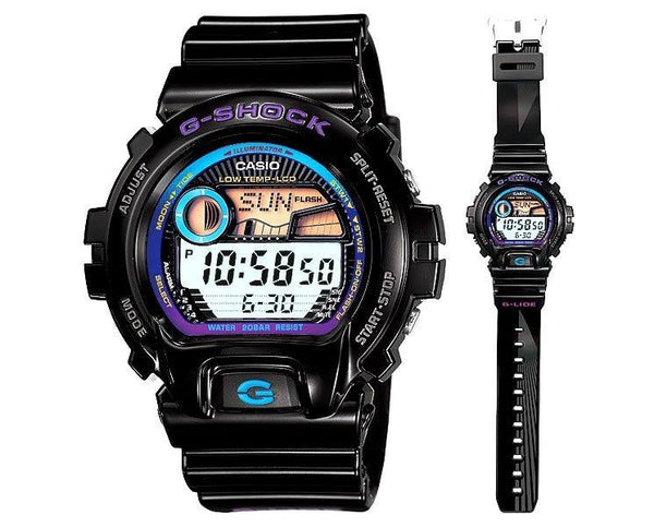 Casio Watchband GLX-6900 -1.G-Lide G-Shock Shiny Black Strap with Graphics