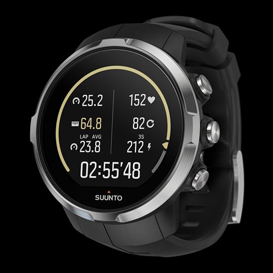 Suunto watchband For Model Spartan. Original Sport Black Silicone Rubber