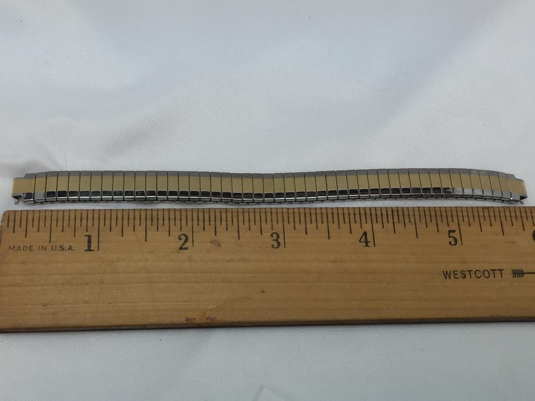 Seiko WatchBand SXGN07 Bracelet Ladies 2 Tone Stretch Band. 6mm