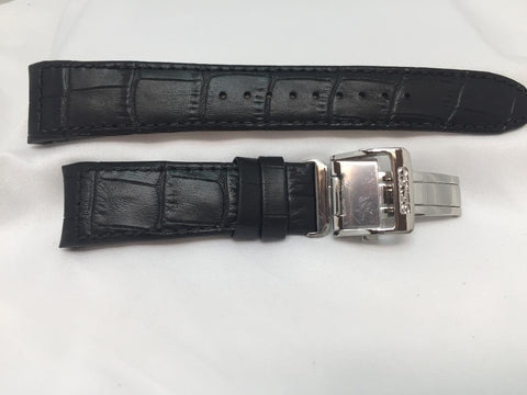 Seiko Original WatchBand Model SNE397 Band# LOAC B 21 Leather Outline Stitched