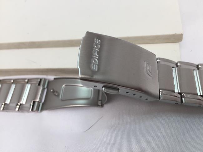 Casio Watchband EFR-522 Bracelet for Edifice Watch.Stainless Steel Silver Color