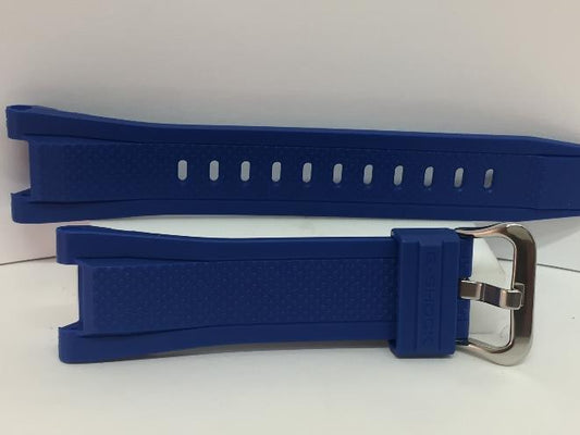 Casio Watchband GST-S300 G-2, GST-W300 G-2 Blue Resin G-Shock Strap. Watchband