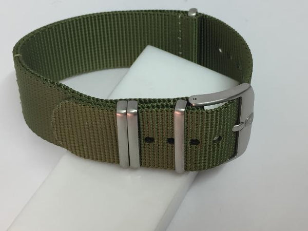 Luminox Watchband Military Green Loop Thru.Steel Hardware.Fits 23mm/Wider Watch