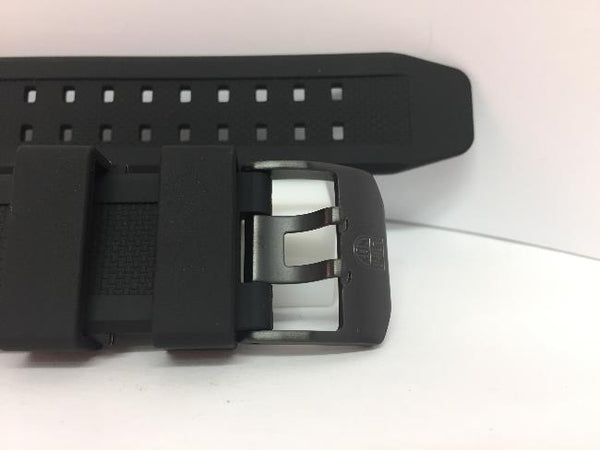 Luminox Watchband Model 3050. 22mm Black Rubber  w/Logo on Band and Buckle.