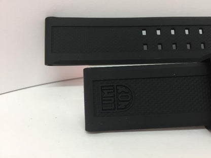 Luminox Watchband Model 3050. 22mm Black Rubber  w/Logo on Band and Buckle.