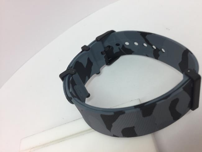 Luminox Watchband 0320 Camouflage 22mm Wide One Piece Loop Thru Rubber .