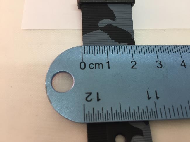 Luminox Watchband 0320 Camouflage 22mm Wide One Piece Loop Thru Rubber .