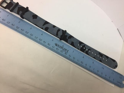 Luminox Watchband 0320 Camouflage 22mm Wide One Piece Loop Thru Rubber .