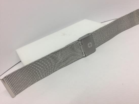 Wenger Watch Bracelet 18mm Mesh Clip on Band. Fits most 18mm wide watches.