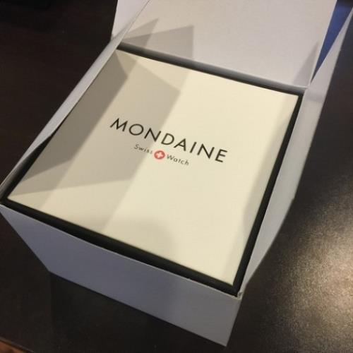 Mondaine Swiss Railways Watch.Perforated Red Leather  Mens A660.30360.16SBC
