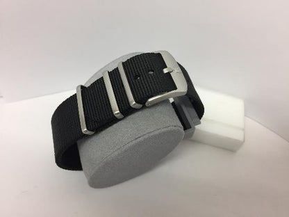 Luminox Watchband FN2201.20Q Black One Piece  22mm w/ Steel Hardware