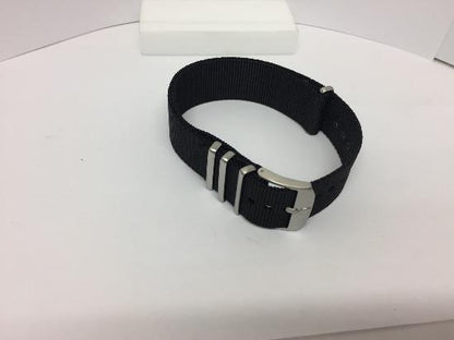 Luminox Watchband FN2201.20Q Black One Piece  22mm w/ Steel Hardware