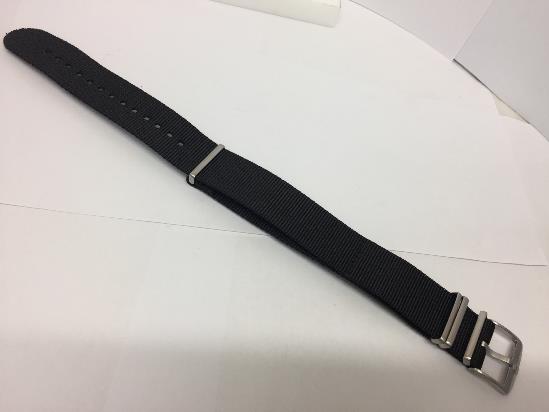 Luminox Watchband FN2201.20Q Black One Piece  22mm w/ Steel Hardware