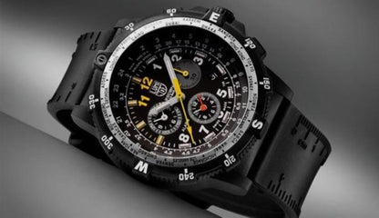 Luminox Watchband FP8830.Original 24mm Blk Rubber .Ruler Embossed on Band.