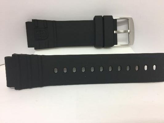 Luminox Watchband FP2201.Original 22mm Black Silicone Rubber .For 0301