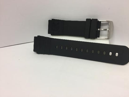 Luminox Watchband FP2201.Original 22mm Black Silicone Rubber .For 0301