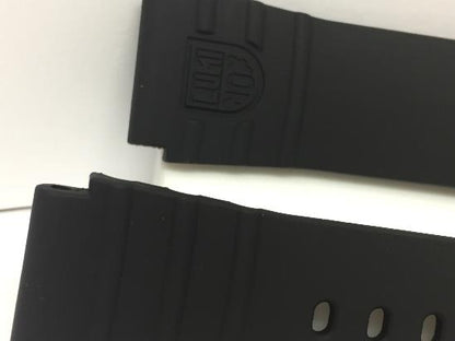 Luminox Watchband FP2201.Original 22mm Black Silicone Rubber .For 0301