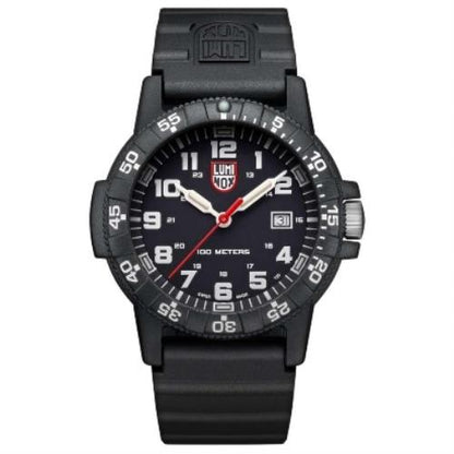 Luminox Watchband FP2201.Original 22mm Black Silicone Rubber .For 0301