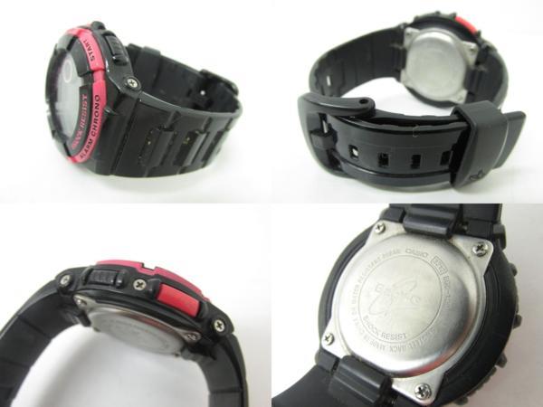 Casio watchband BGD-120,BGD-121, BLX-100 Shiny Black Watchband.