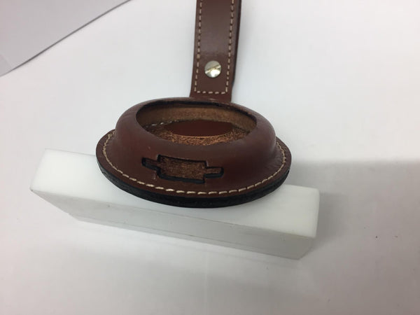 Swiss Army Pocket Watch FOB. Belt Attaching All Leather Pocket Watch Case w/Logo