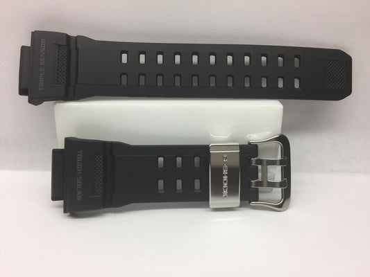 Casio Watchband GW-9400.Tough Solar/Triple Sensor Black Rubber Original Strap