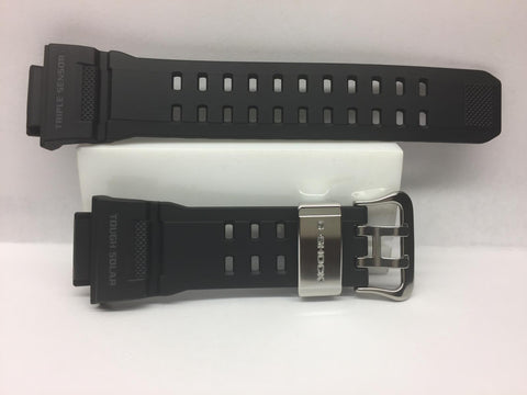 Casio Watchband GW-9400.Tough Solar/Triple Sensor Black Rubber Original