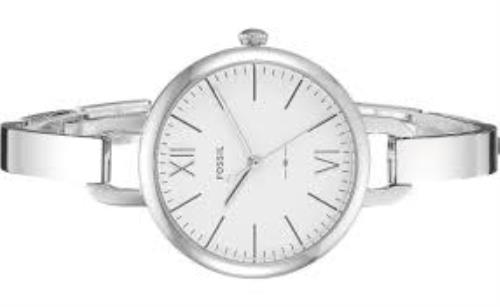 Fossil Ladies Watch ES4390 Polished Stainless Steel Bangle Style. Contemporary
