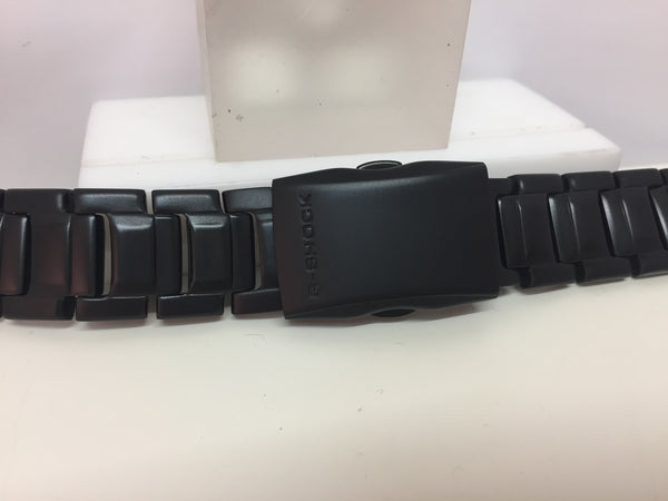 Casio Watchband/Bracelet G-501,G-800,GW-810,S-112L.Blk PVD Steel.Push But Deploy
