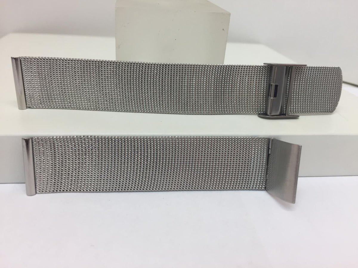 Pulsar WatchBand/Bracelet 18mm All Steel Mesh Clip On. Fits Most Any 18mm Watch.