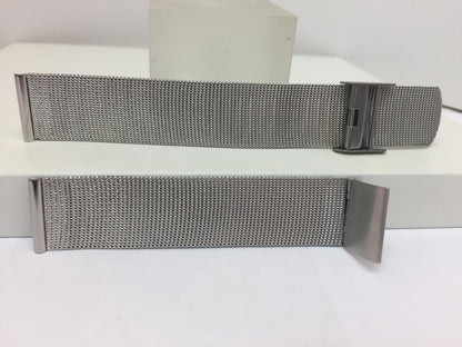 Pulsar WatchBand/Bracelet 18mm All Steel Mesh Clip On. Fits Most Any 18mm Watch.