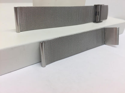 Pulsar WatchBand/Bracelet 18mm All Steel Mesh Clip On. Fits Most Any 18mm Watch.