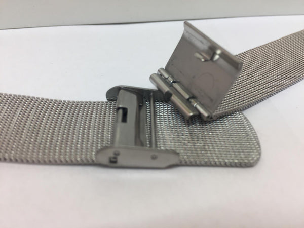 Pulsar WatchBand/Bracelet 18mm All Steel Mesh Clip On. Fits Most Any 18mm Watch.