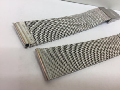 Pulsar WatchBand/Bracelet 18mm All Steel Mesh Clip On. Fits Most Any 18mm Watch.