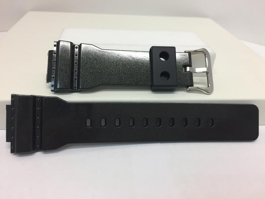 Casio Watchband GMA-S110 HC-1. Metallic Black Rubber G-Shock Strap