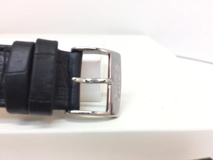 Seiko Watchband SNE491. LOGP H 21. Original 21mm Black Leather Strap. Original