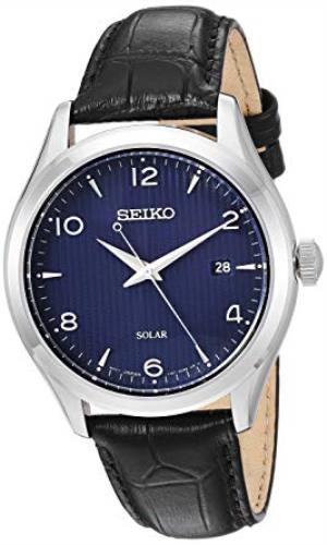 Seiko Watchband SNE491. LOGP H 21. Original 21mm Black Leather Strap. Original