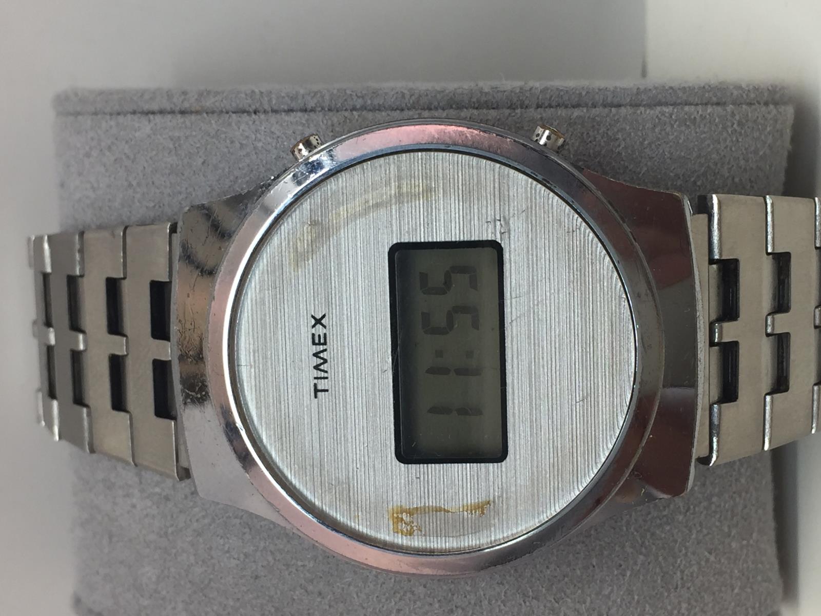 Timex Original Digital Watch Circa 1970.Used - Working. Features Date/Time/Light