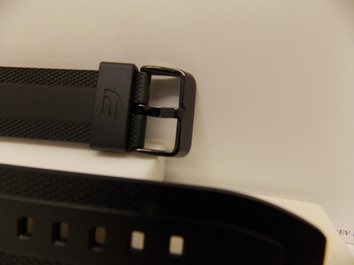 Casio Watchband EFR-545 Black Resin Solar Powered Edifice Strap. W/pins