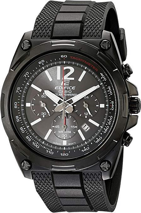 Casio Watchband EFR-545 Black Resin Solar Powered Edifice Strap. W/pins